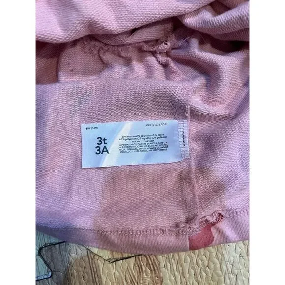 Carter's Toddler Girls' Pink Apple Print Dress Size 3T Casual Spring - Picture 4 of 5